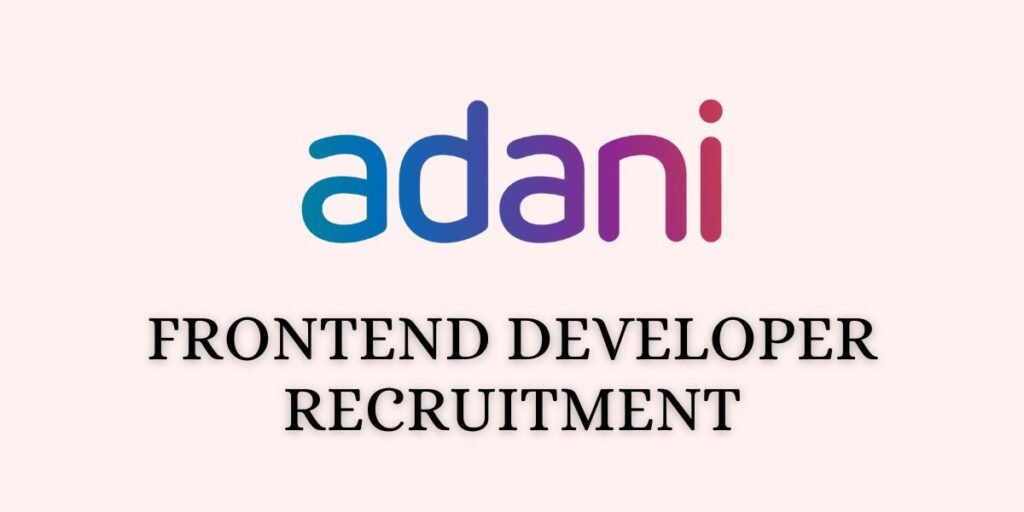 Adani job opening